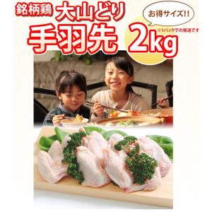 大山どり 手羽先 2kg 1パックでの発送 鳥肉｜torimasu