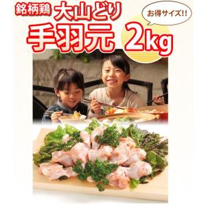 大山どり 手羽元 2kg 1パックでの発送 鳥肉｜torimasu