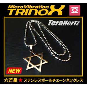 TRINOX テラパワー・六芒星ハイエナジーシリコンラバーネックレス （テラヘルツシール8枚付き）｜torinox-store