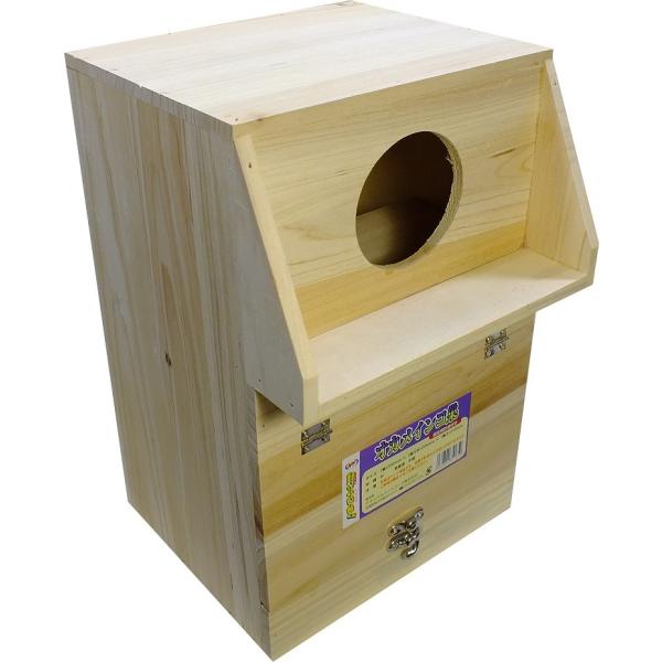 木製巣箱 NPFエクセル オカメインコ・中型インコ用巣箱　 小鳥・インコの巣箱