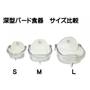 クリア深型バード食器(L) SANKO 鳥用食器の詳細画像4