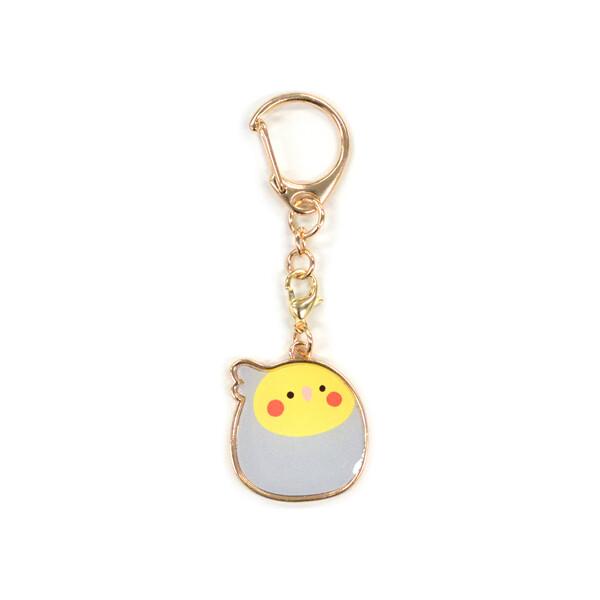 小鳥/インコ雑貨　kotori smile　なごみ　キーホルダー　オカメインコ　ノーマル