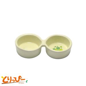 SANKO 小動物用陶器食器 HAPPY-DISH ダブル A07｜torippie