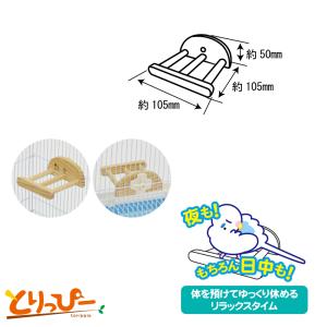 インコのおもちゃ おやすみステップ はしご 小...の詳細画像2