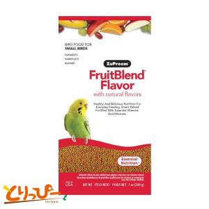 鳥用ペレット ズプリーム フルーツブレンド S 200g 7oz  セキセイインコ オカメインコに