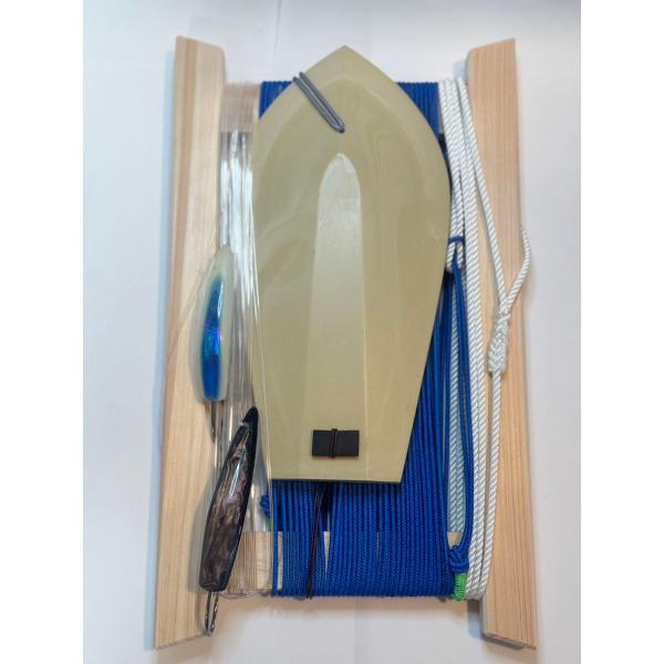 弓角ルアー２個付き トローリング 鳥山漁具青物潜航板仕掛け8号セット サワラ、サゴシ、青物に！