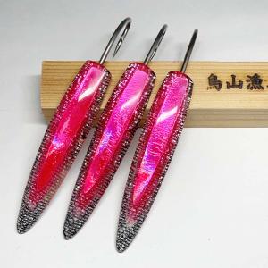 KAITO　流れ模様ピンク弓角ルアー7本セット！ 9〜9.5cm オーロラ3D 蛍光ピンク 弓角ルアー 3個 鳥山漁具