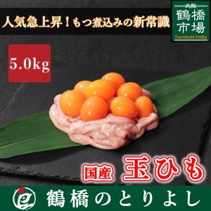鶏肉 国産 ホルモン 焼き鳥 鶏もつ 鳥もつ おつまみ 取り寄せ 玉子 玉ひも きんかん 5.0kg｜toriyoshi-tsu