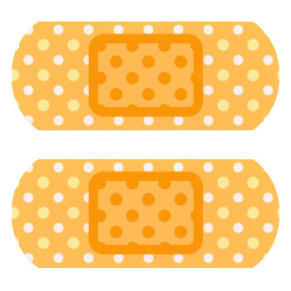 とろ庵 ばんそうこう水玉ステッカー 2枚セット