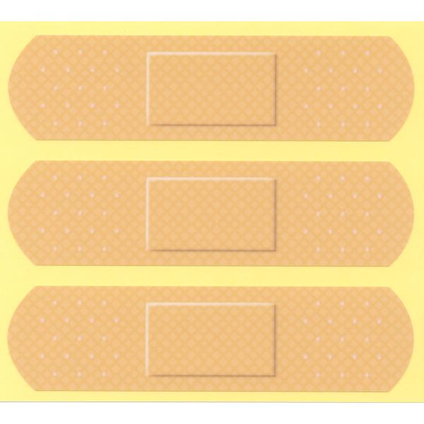 とろ庵 ばんそうこう ステッカー 120mm つや消し 3枚セット