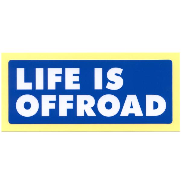 とろ庵 LIFE IS OFFROAD 人生オフロード ステッカー TRJ069