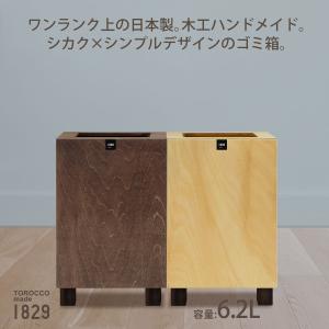 ゴミ箱 ふた付き 家の形 天然木 袋掛けフック付 ダストボックス