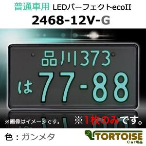 字光式ナンバーフレーム　井上工業　LEDパーフェクトeco2 メッキフレーム 井上工業 字光式ナンバープレート照明器具 普通車用 LEDパーフェクト