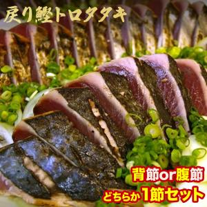 【 送料無料 】 戻りかつお タタキ お試し 1節セット 背節 腹節 どちらか1節 かつお カツオ 鰹 海鮮 海産物  父の日 お中元 お中元ギフト｜tosachinmi