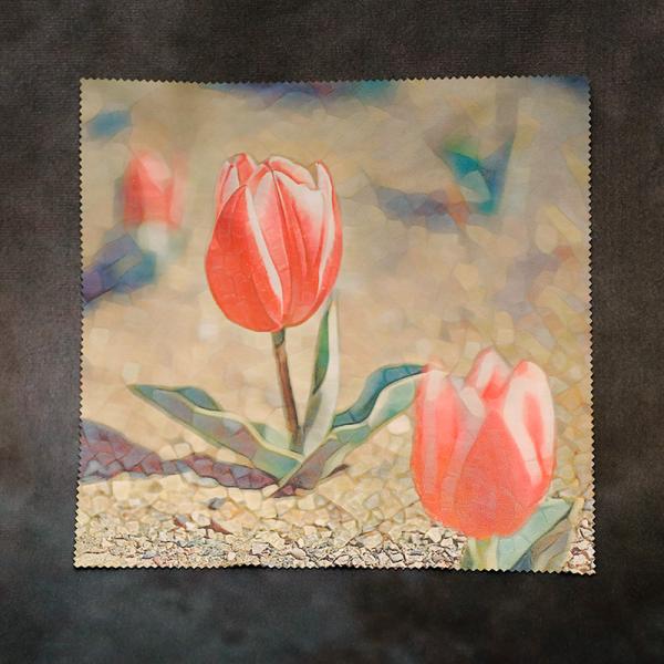 【チューリップB】クリーニングクロス・メガネ拭き