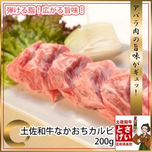 したたる脂 土佐和牛なかおちカルビ上200g お家焼肉用