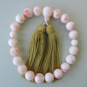 イタリア産赤珊瑚の数珠（5.5ミリ） （真言宗）・二輪 /高級天然本珊瑚