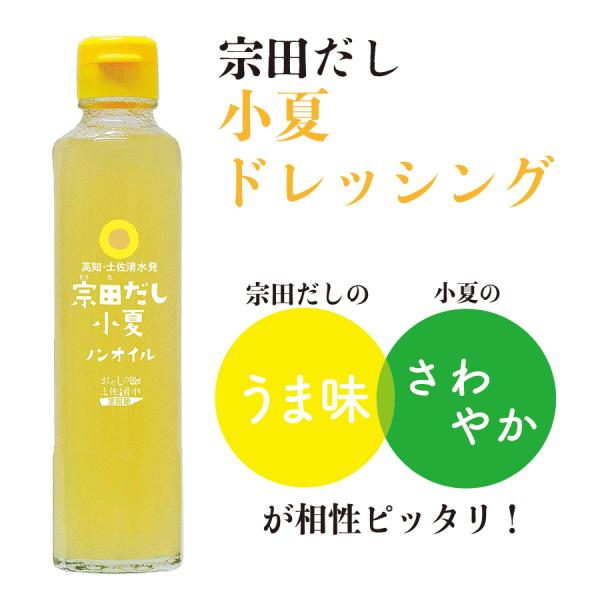 宗田だし 小夏ノンオイルドレッシング 190ml 土佐清水食品株式会社 元気プロジェクト 高知 国産...