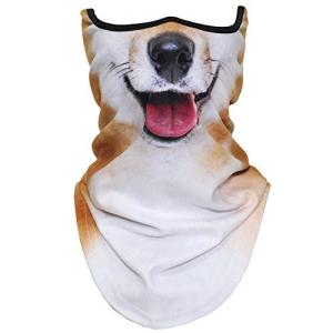 WTACTFUL動物柄 フェイスマスク アニマル 耳付き フルフェイスマスク バラクラバ 目出し帽 バイク 登山 スキー ランニング ハイキング レー