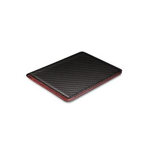 GLEVIO 財布 メンズ 二つ折り財布 二つ折り ふたつおり財布 カーボンレザー