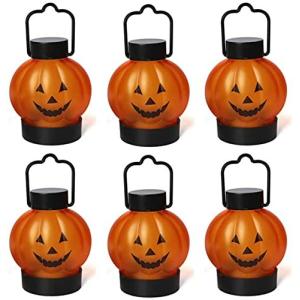 かぼちゃライト ハロウィン ランタン 6個セット ハロウィン飾り ランプ led キャンドルハウス パンプキン 装飾ライト
