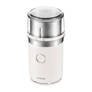 コーヒーミル 電動 コーヒー COSORI コーヒーグラインダー 2年品質保証 10Sで中挽き 一台二役 70g大容量 PSE認証済み 水洗い可能 調
