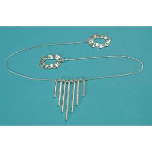 メール便送料無料　帯飾り（シルバー風）