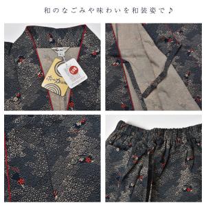 女物作務衣 サムエ 女 甚平 仕事着 普段着 ...の詳細画像1