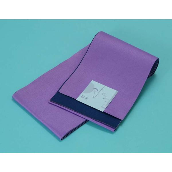 浴衣帯 リバーシブル 無地 長尺藤紫 濃紺 レディース ゆかた