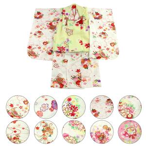 呉服屋 訳あり 七五三 3歳 三歳 着物  七五三着物セット 肩揚げ腰揚げあり 被布着物2点セット 三才 3才 753 正月 晴れ着 お祝い きもの