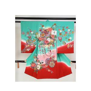 【呉服屋※】【正絹 子供用祝着】着物 初着 産...の詳細画像3
