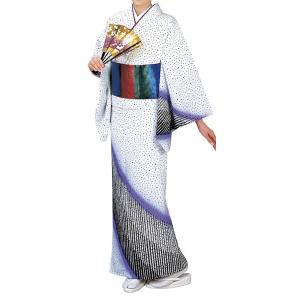 新柄！岡重謹製 浴衣反物/金魚女物 生地 原反 注染 本染め 両耳 本耳