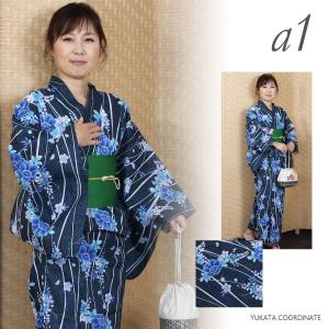 浴衣 レディース 浴衣単品 ゆかた 平織り ユ...の詳細画像1