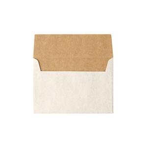 洋2 カマス 封筒 ホワイト クラフト 100枚入 （ A5二つ折 ・ はがき が入るサイズ）｜toshichan-shop