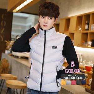 中綿ベスト キルティング ベスト メンズ アウター デザイン