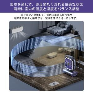 グレー即納 扇風機 卓上 DCモーター サーキ...の詳細画像4