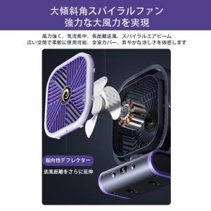 グレー即納 扇風機 卓上 DCモーター サーキ...の詳細画像5