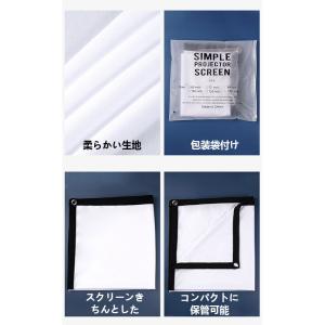 プロジェクタースクリーン 吊り下げ 60 72...の詳細画像3