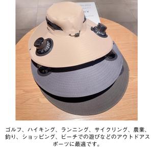 日よけ帽子 メンズ 軽量 ファン付きハット 日...の詳細画像3