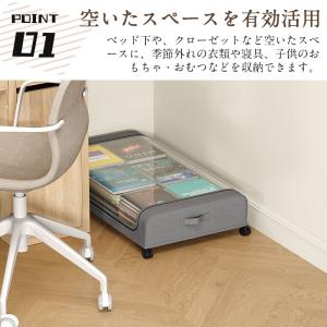 衣類収納 衣類収納ケース キャスター 押入れ収...の詳細画像3