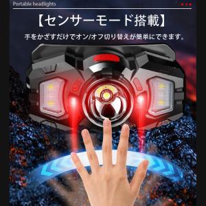 ＼即納/ヘッドライト 充電式 センサー機能 l...の詳細画像1