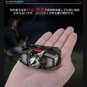 ＼即納/ヘッドライト 充電式 センサー機能 l...の詳細画像3