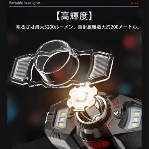 ＼即納/ヘッドライト 充電式 センサー機能 l...の詳細画像4