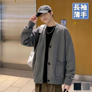 一部 カーディガン メンズ ニットカーディガン ニット