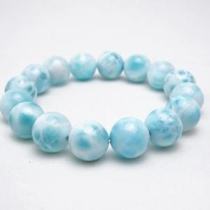 ラリマー ブレスレット ラリマール 本物 7mm 一点物 送料無料 111