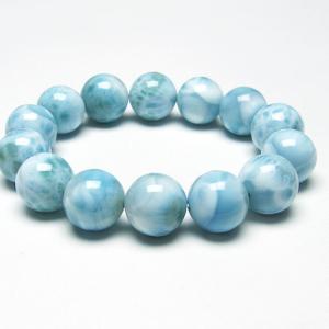 ラリマー ブレスレット ラリマール ヒーリング効果 13mm 一点物 199-6