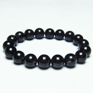 ブラックルチルクォーツ ブレスレット 17mm ブラックトルマリン イン 