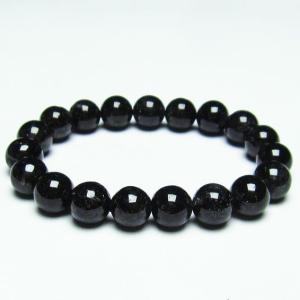ブラックルチルクォーツ ブレスレット 13mm ブラックトルマリン トル