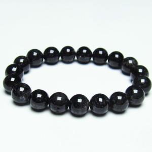 ブラックトルマリン ブレスレット 12mm 17.5〜19.5cm M〜LL サイズ