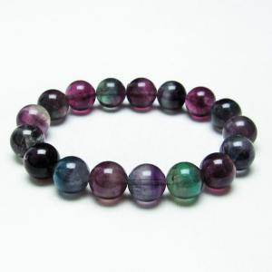 フローライト ブレスレット 蛍石 パワーストーン 11mm 一点物 メール便